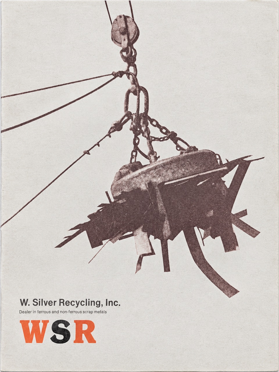 Historic W. Silver Recycling brochure cover — AI-restored archival image
